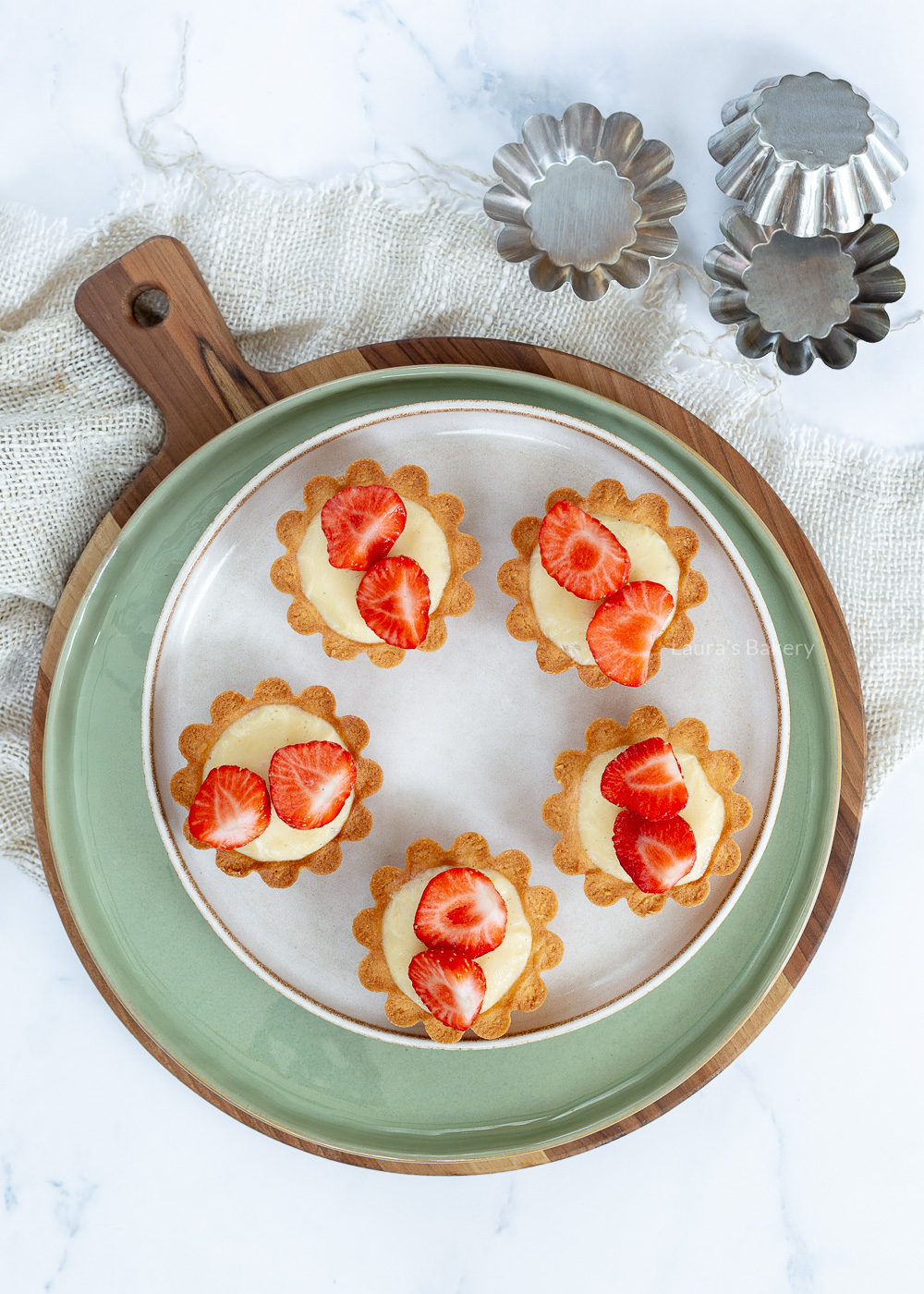 Aardbeien tartelettes maken