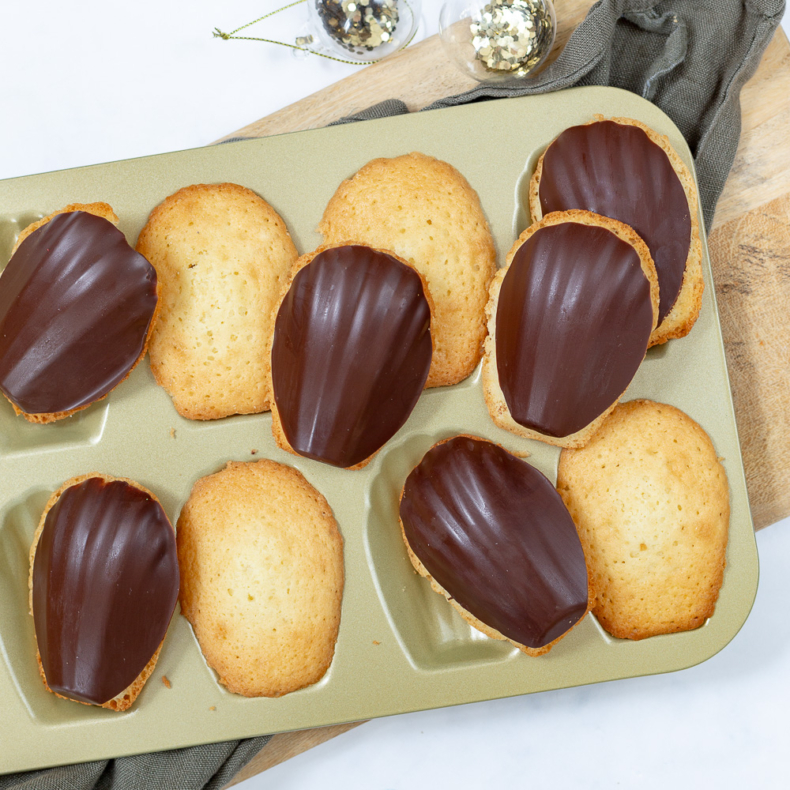 Madeleines met chocolade