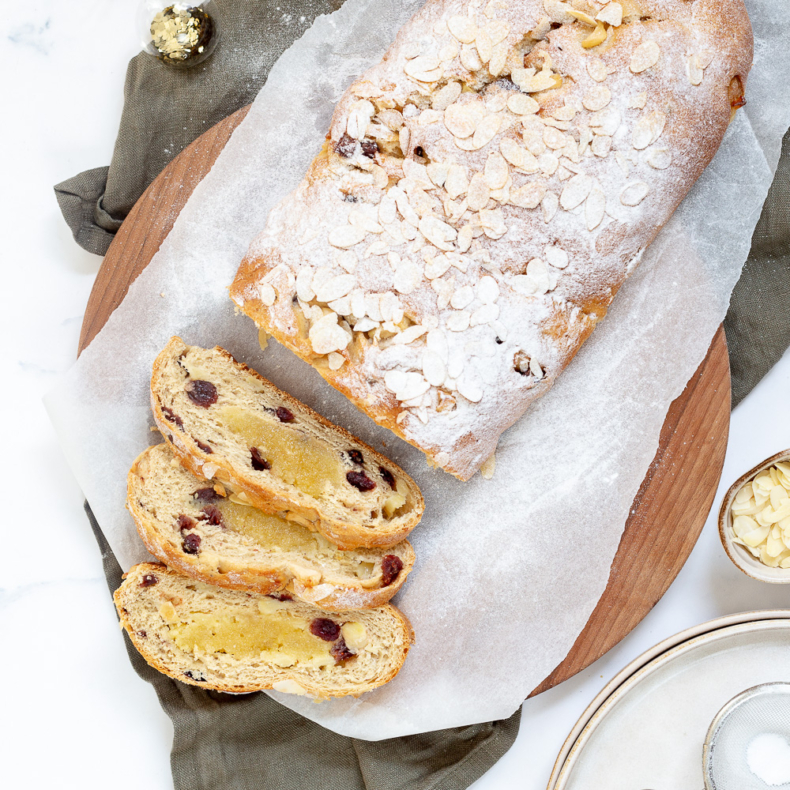 Kerstbrood met cranberry's