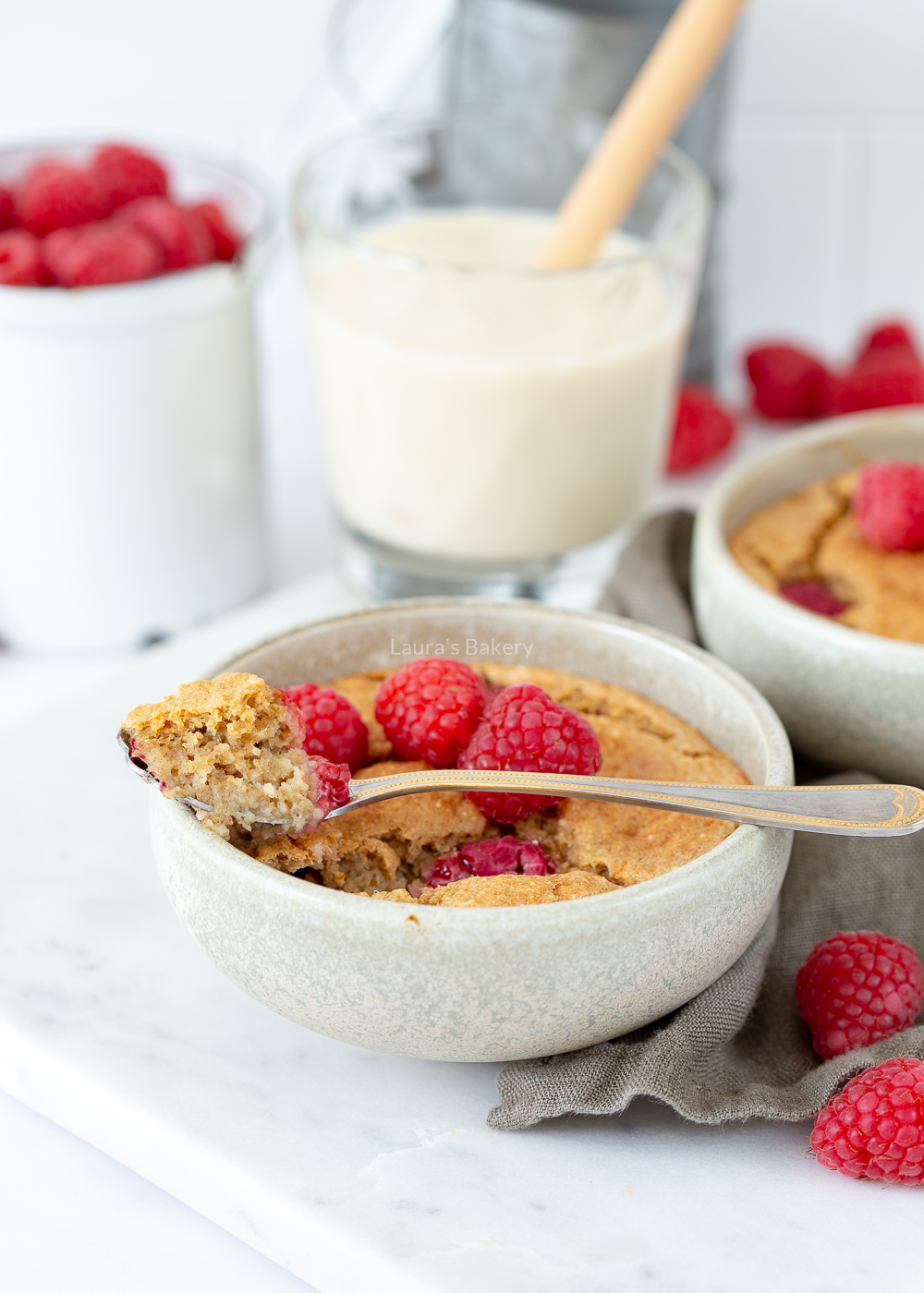 Baked oats banaan-framboos