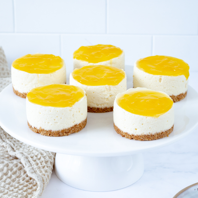 Mini citroen cheesecakes