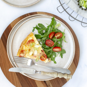 Vegetarische hartige taart met bladerdeeg recept