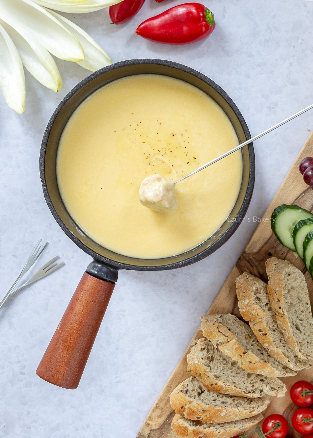 Kaasfondue maken