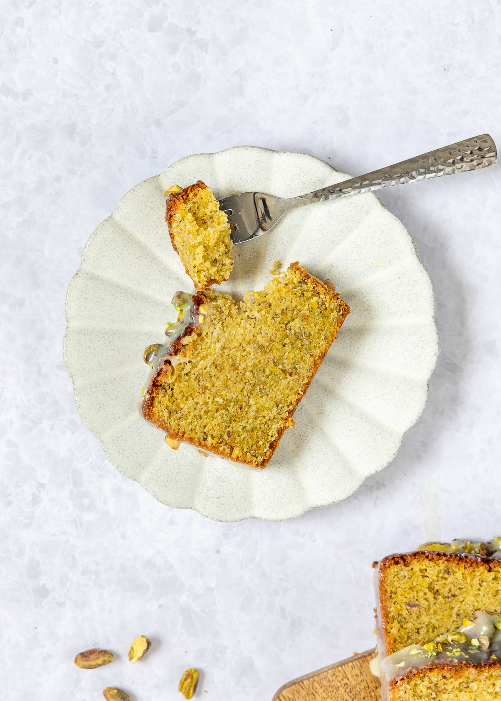 Plakje pistache cake