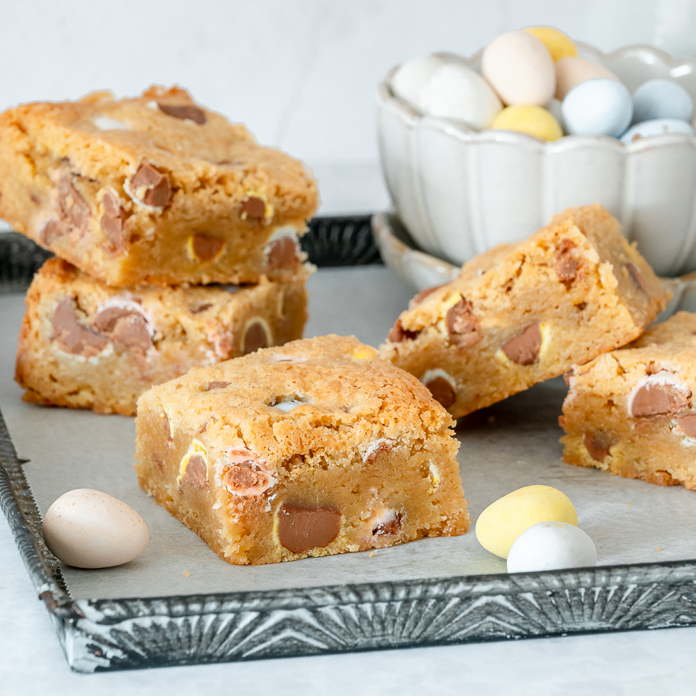 Paasei blondies recept