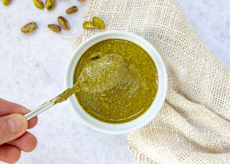 Groene pistachepasta