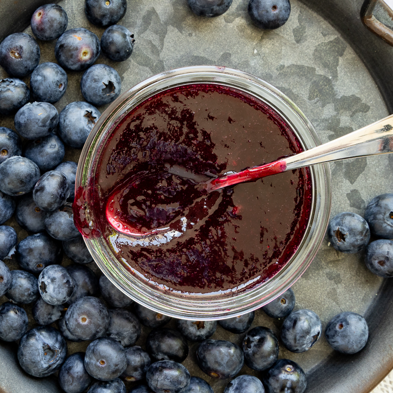 Blauwe bessen jam recept