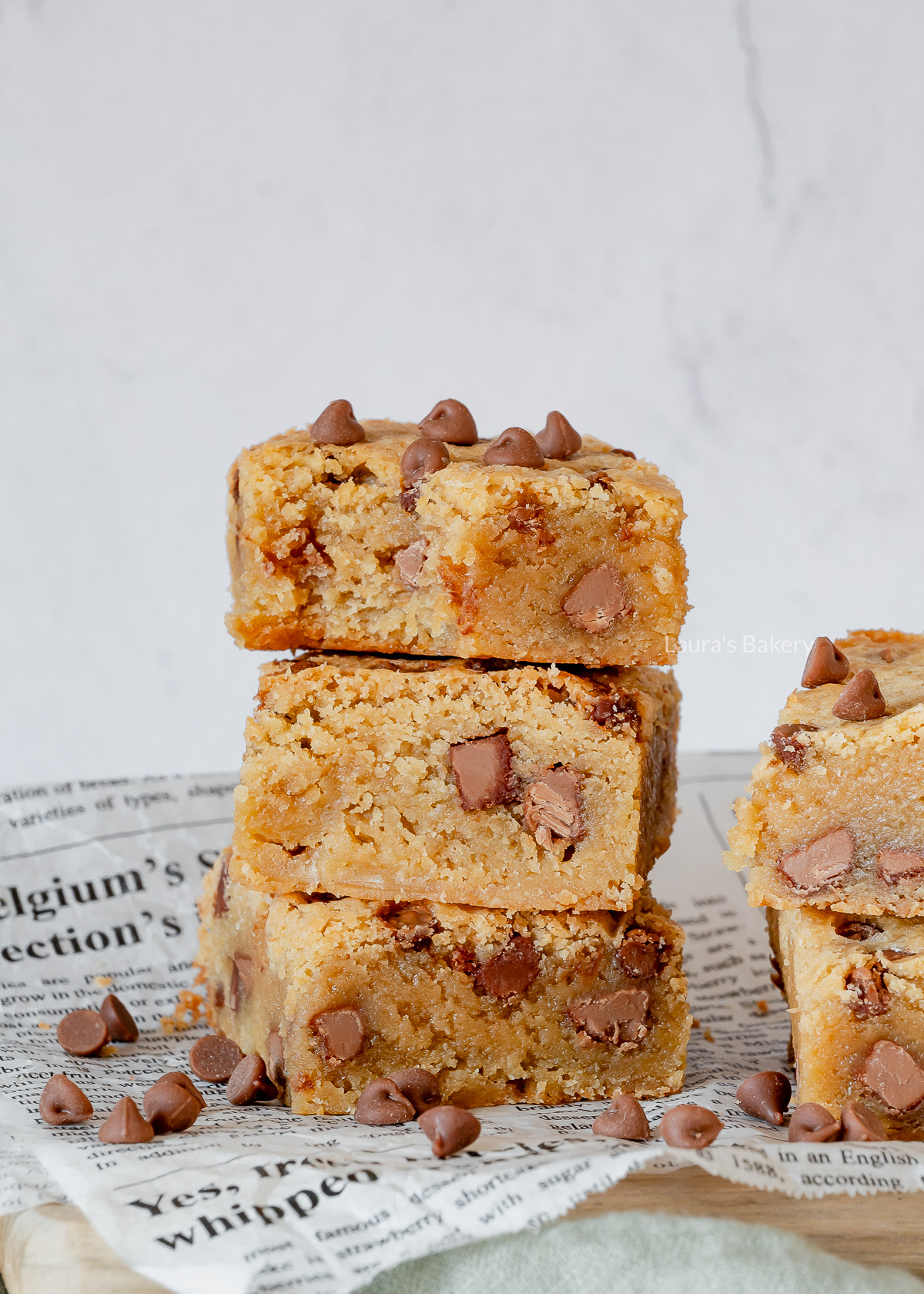 Chocolate chip blondies recept WM-3