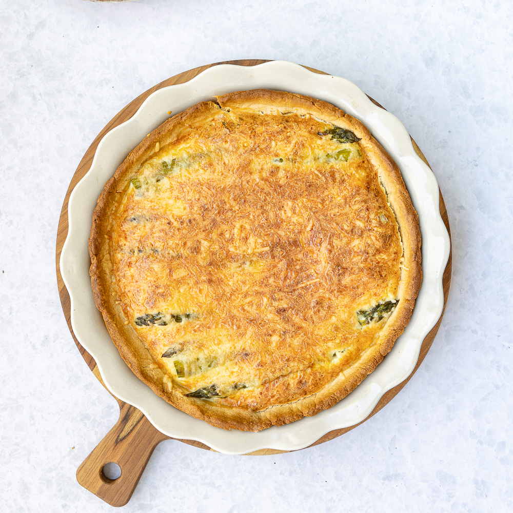 Groene asperge quiche recept