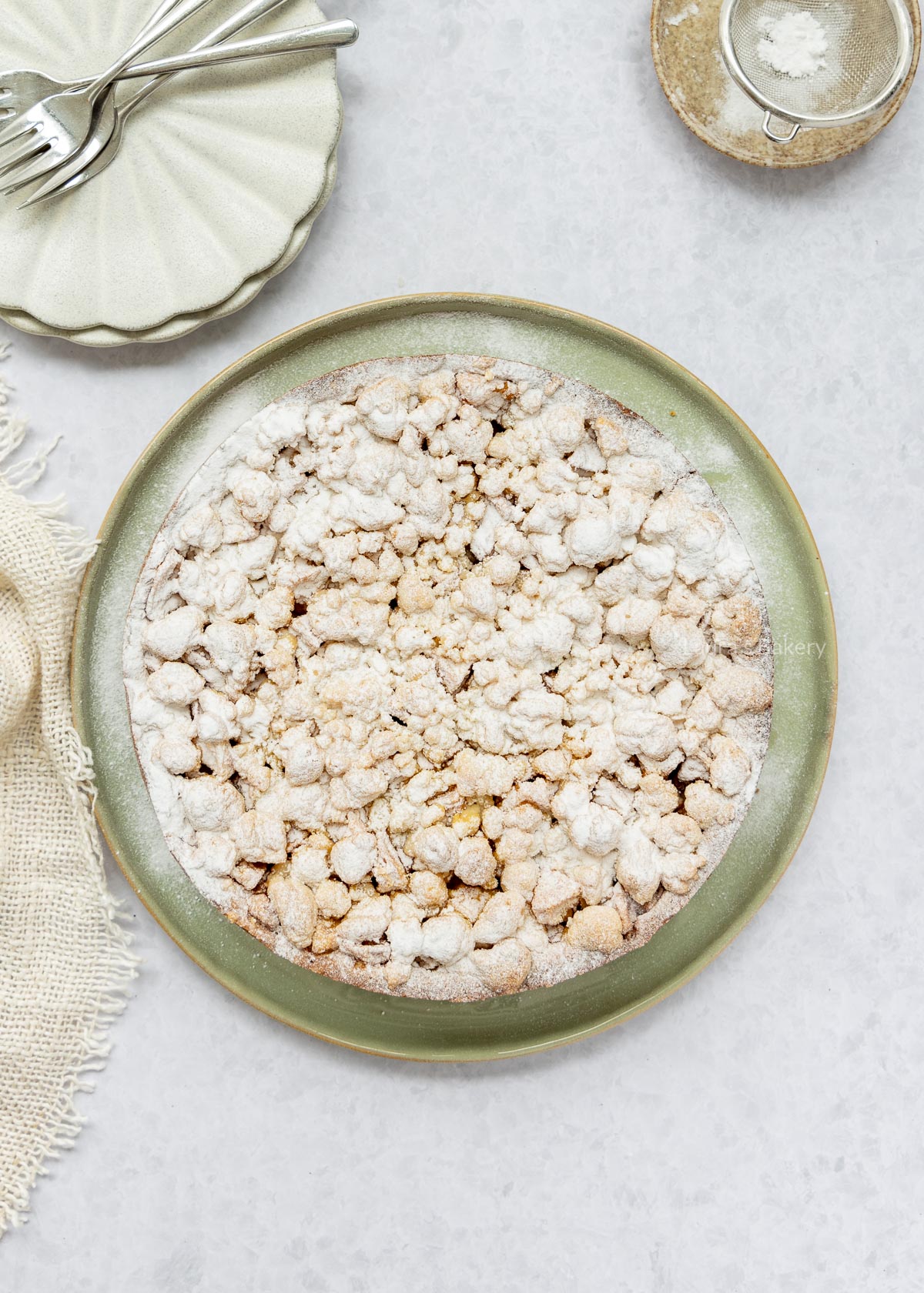 Appeltaart met kruimel