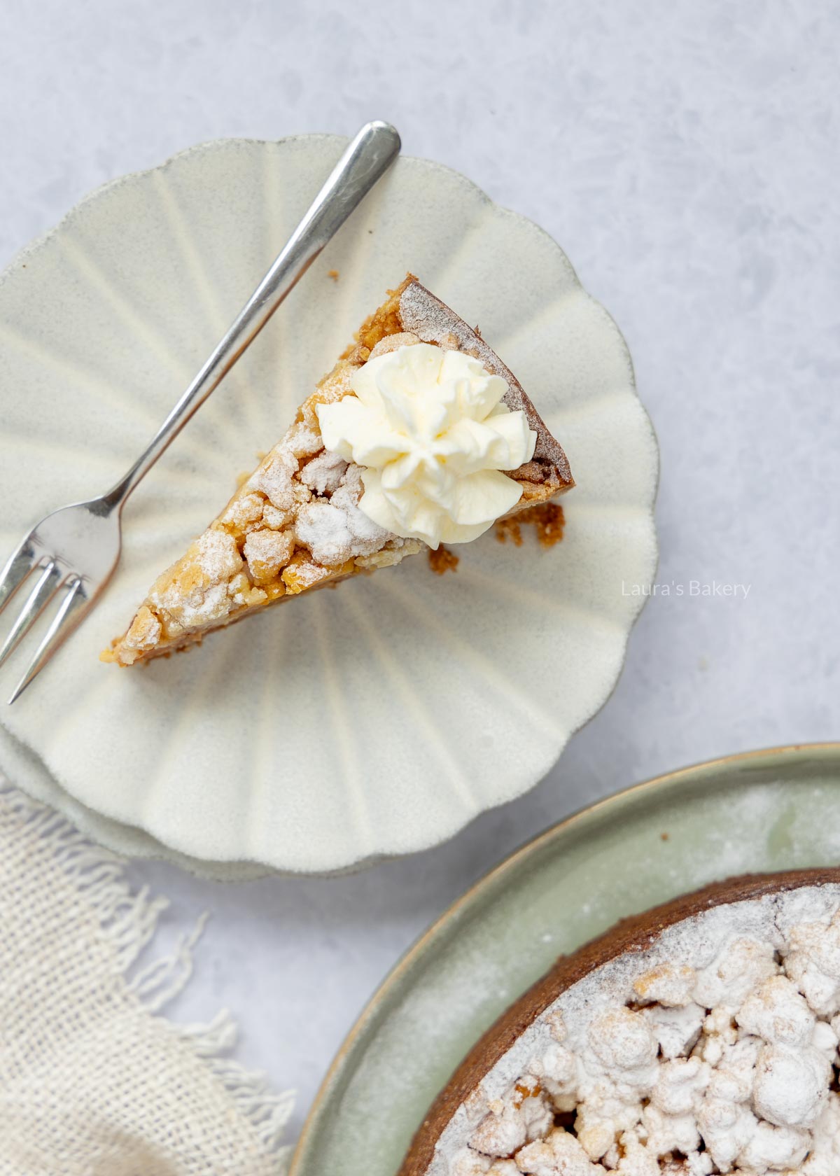 Kruimeltaart met appel