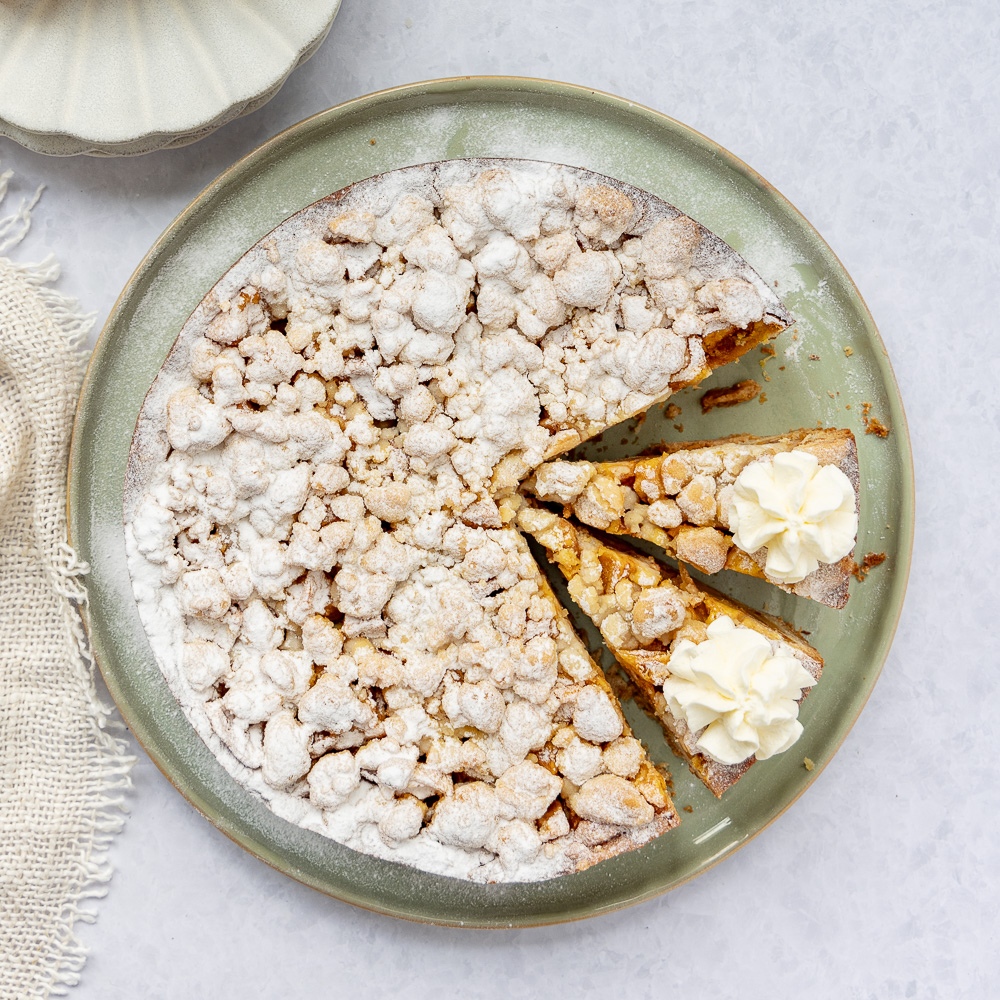 Appelkruimeltaart recept