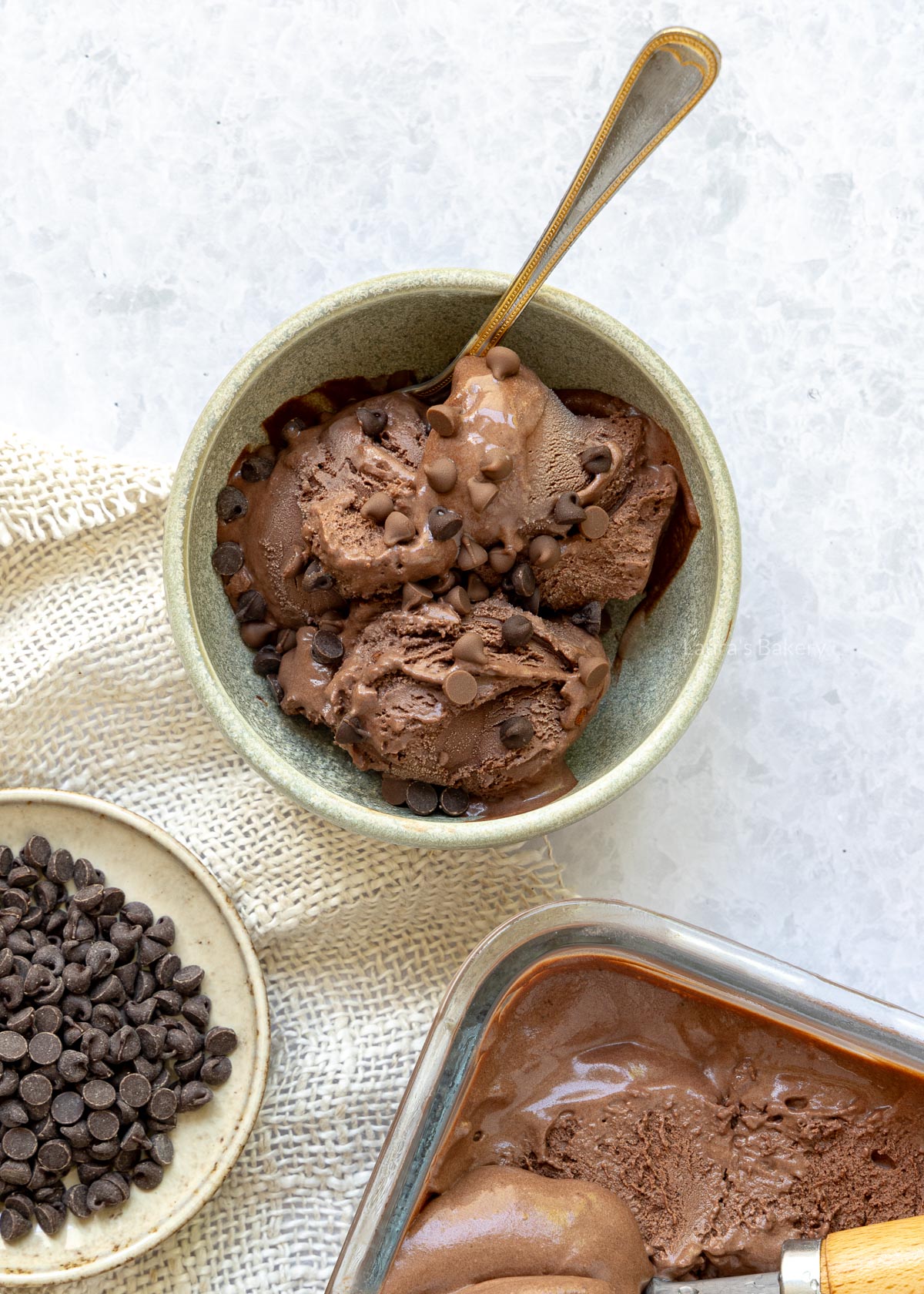 Chocolade ijs bewaren