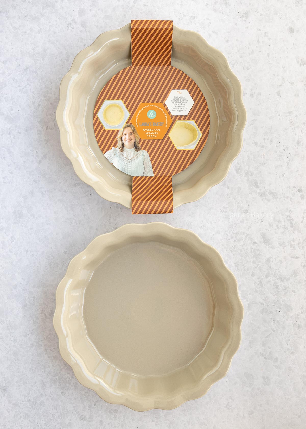 Quichevorm keramieken ovenschaal herfstcollectie 2025 Laura's Bakery Kruidvat