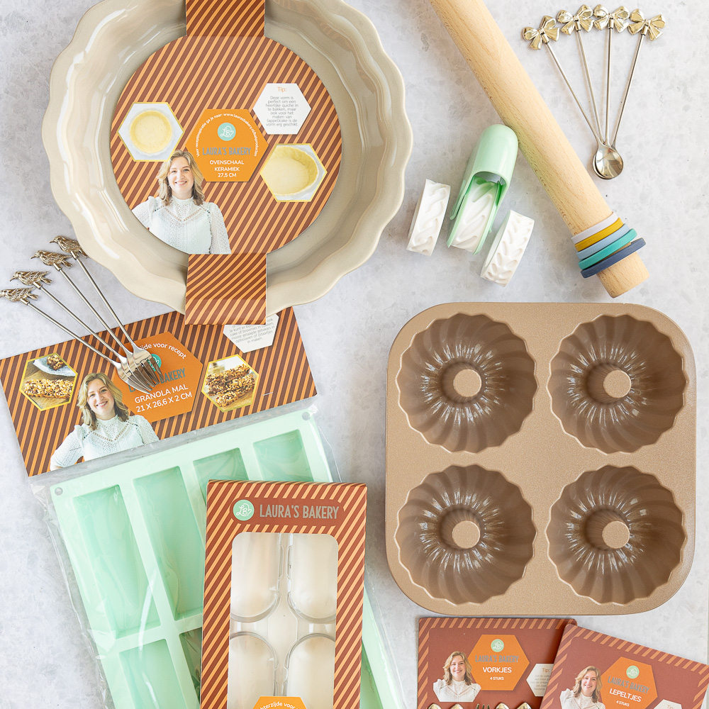 Volledige herfstcollectie 2025 bakproducten Laura's Bakery Kruidvat