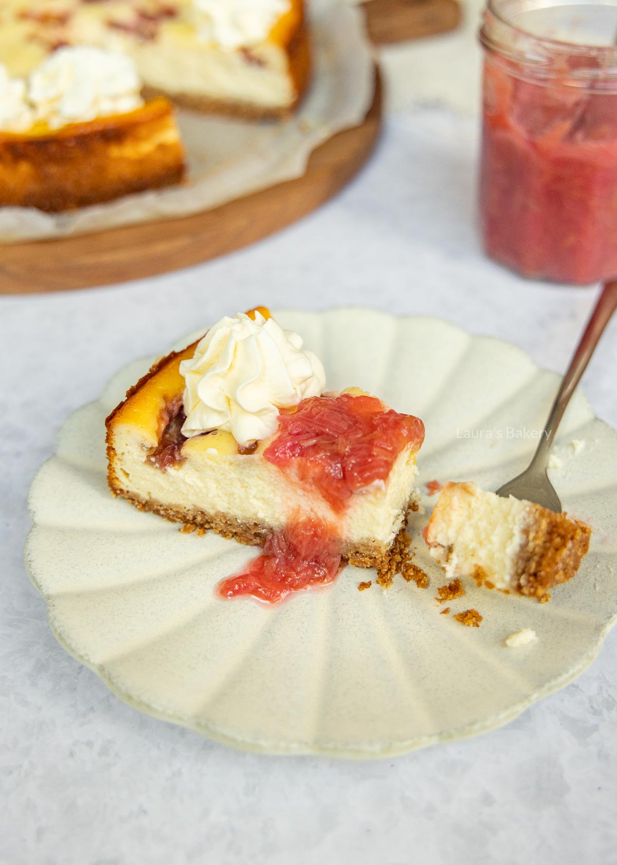 Rabarber cheesecake bewaren
