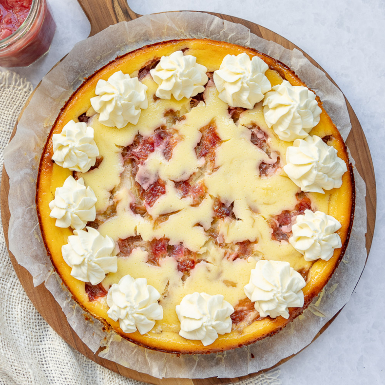Rabarber cheesecake