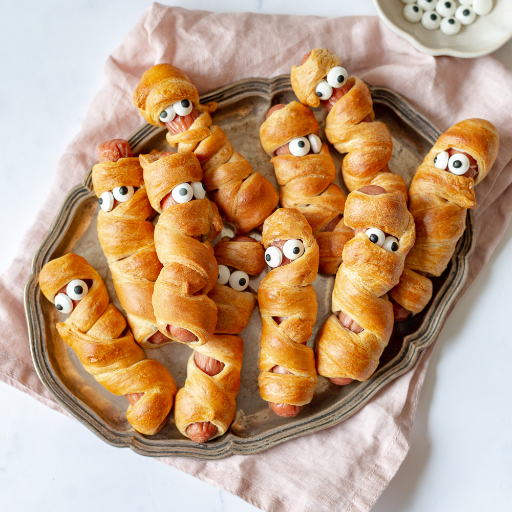 Knakworst mummies recept