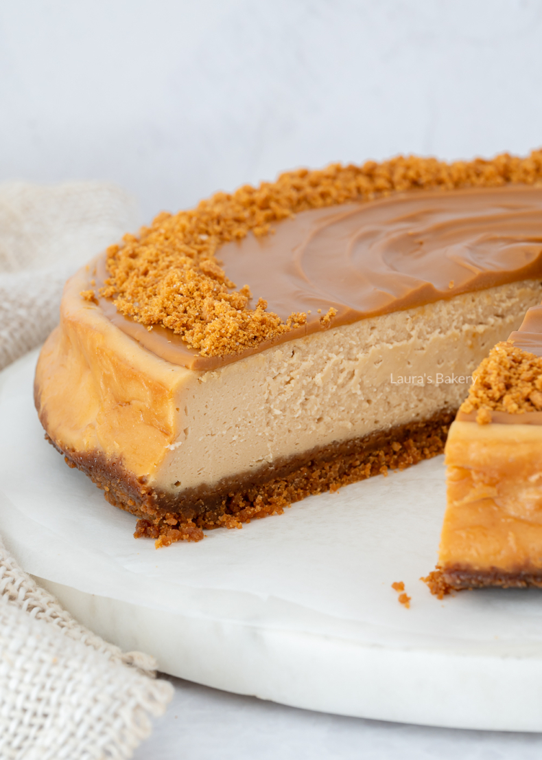 Baked cheesecake met speculoos
