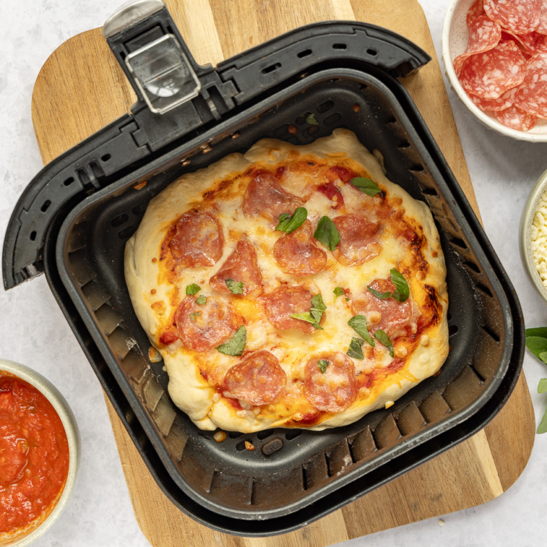 Pizza uit de airfryer